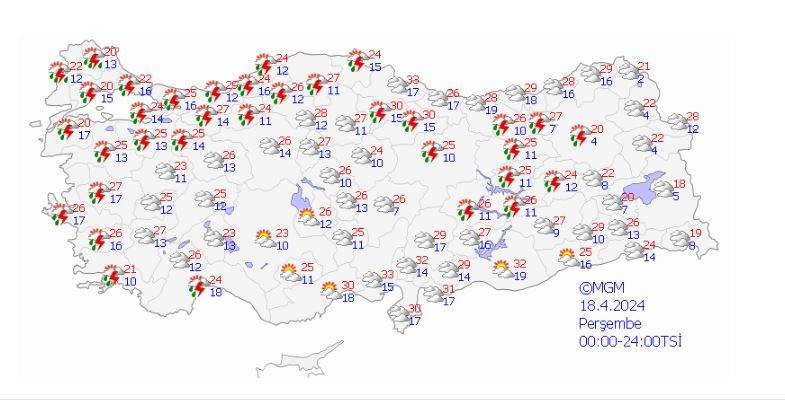 Meteoroloji il il uyardı: Kuvvetli sağanak ve rüzgar etkili olacak - Resim: 10